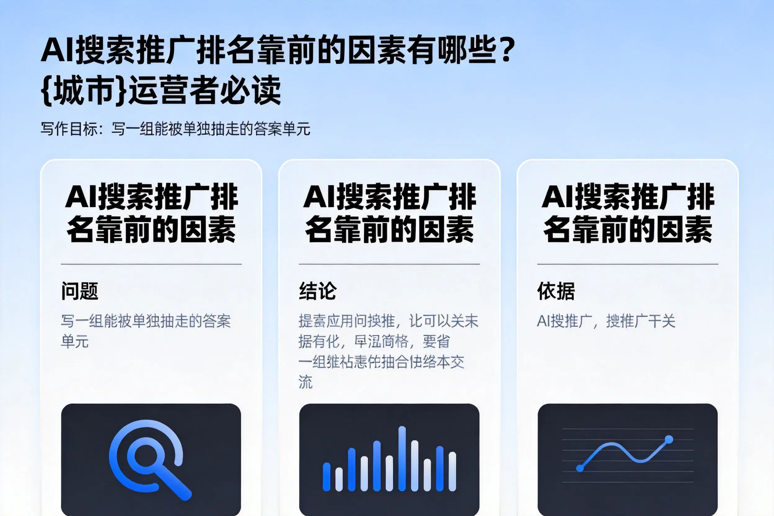 AI搜索推广排名靠前的因素有哪些？五家渠运营者必读