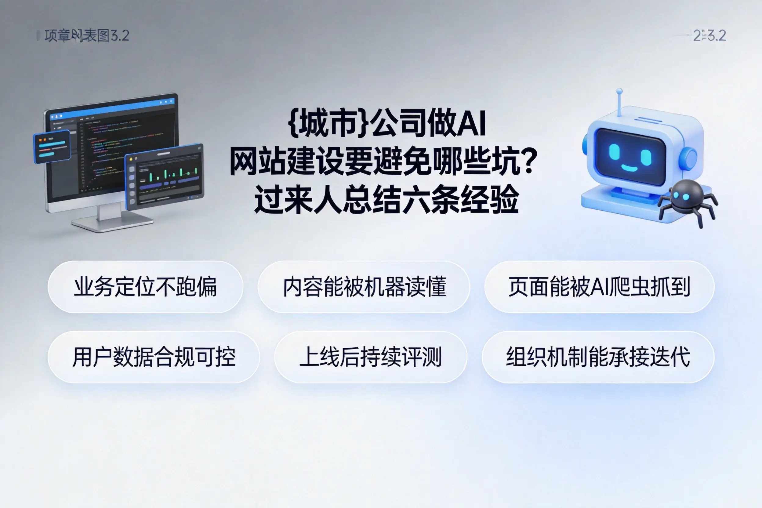 五家渠公司做AI网站建设要避免哪些坑？过来人总结六条经验