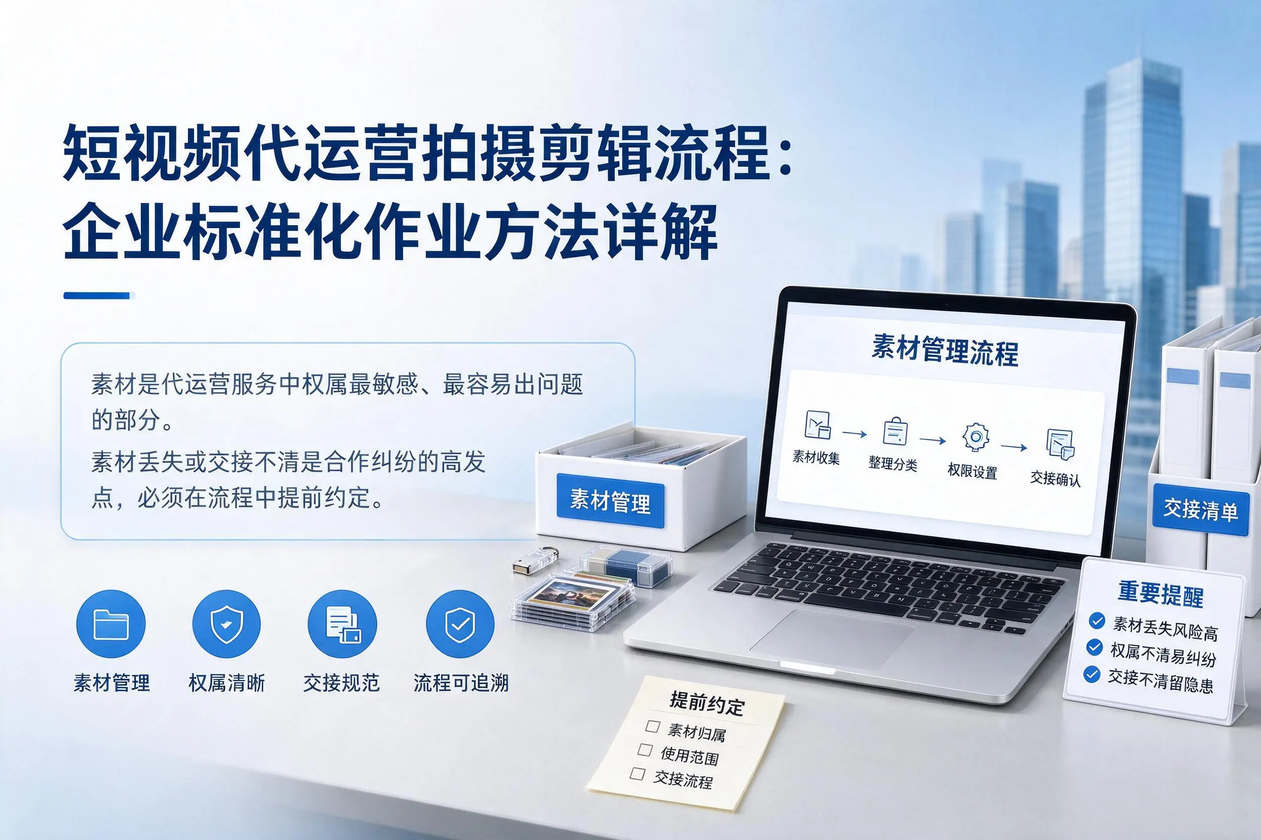 短视频代运营拍摄剪辑流程：五家渠企业标准化作业方法详解