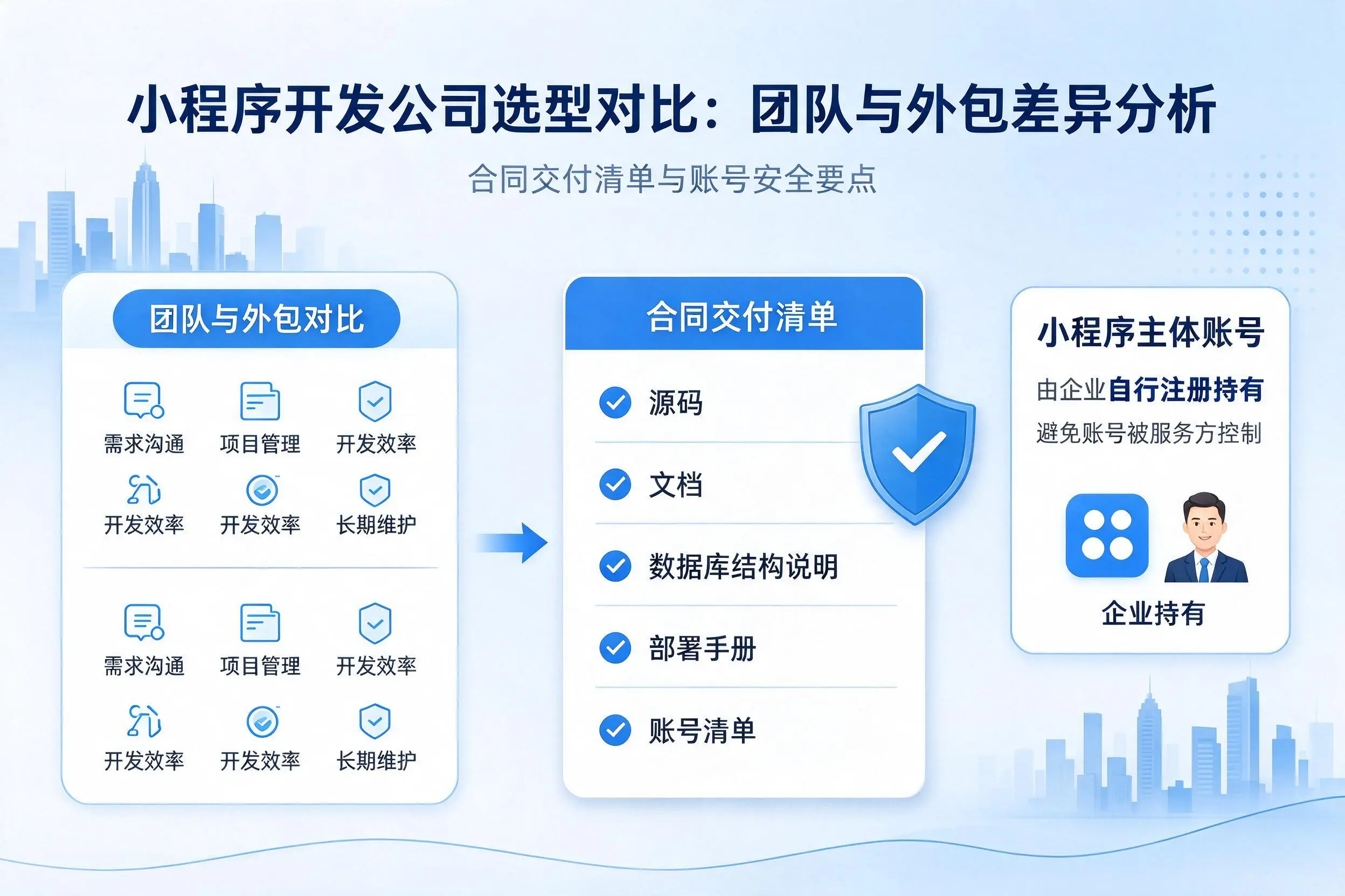 五家渠小程序开发公司选型对比：团队与外包差异分析