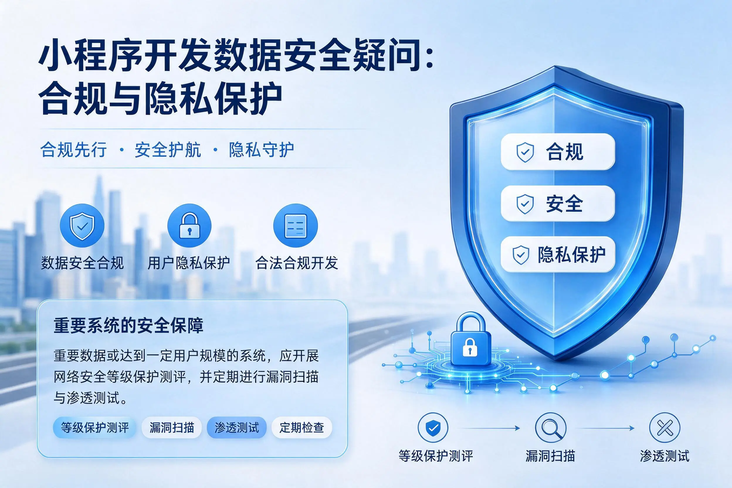 五家渠小程序开发数据安全疑问：合规与隐私保护