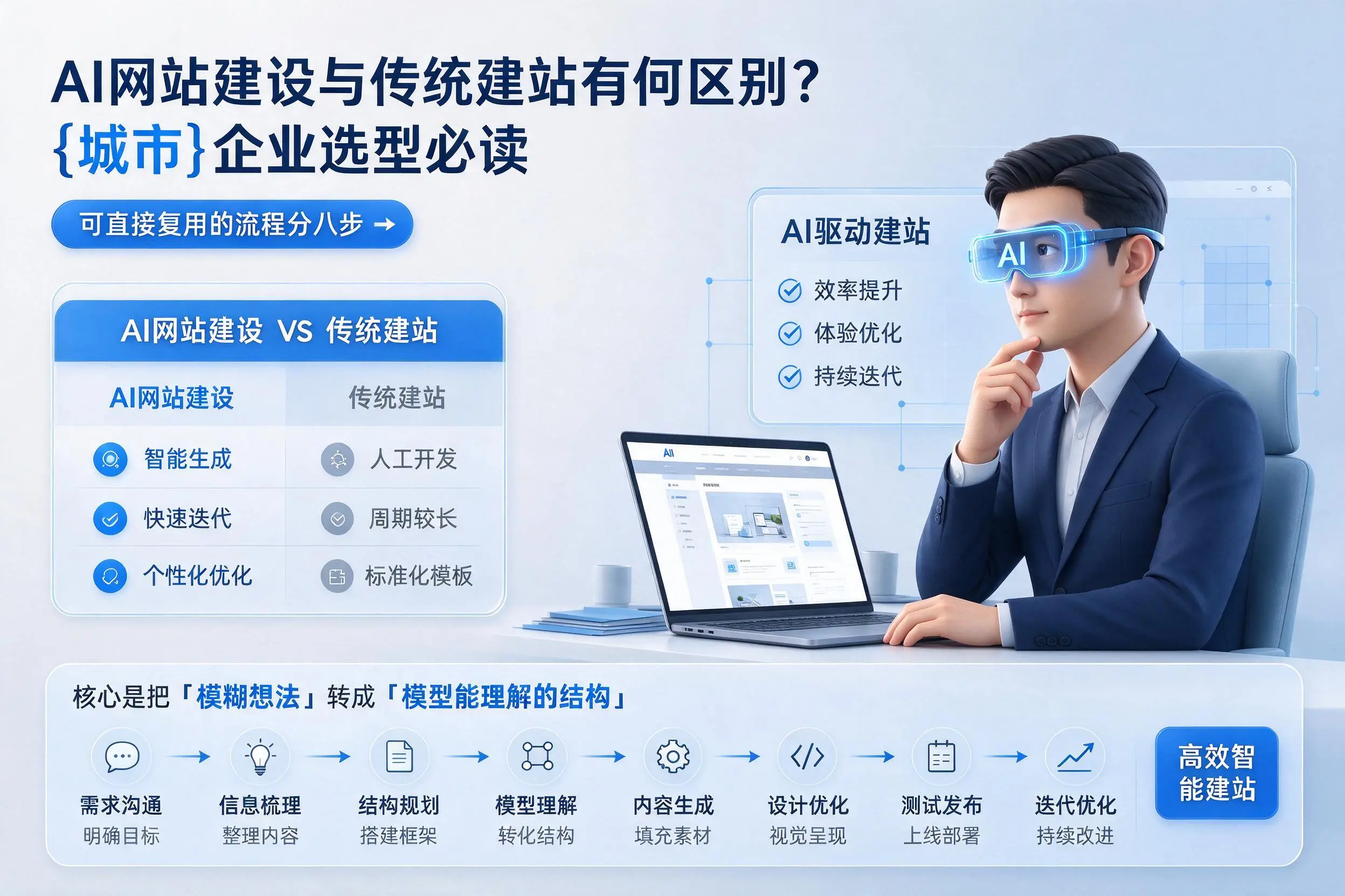 AI网站建设与传统建站有何区别?五家渠企业选型必读