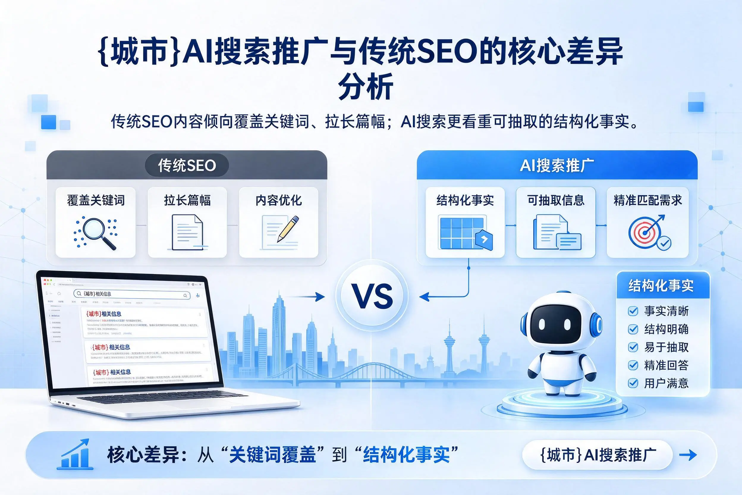 五家渠AI搜索推广与传统SEO的核心差异分析